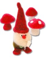 Woolly Gnome & Mushroom Pattern