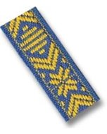 Cross Pattern Braid - Yellow & Blue