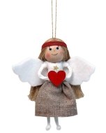 Angel Holding Heart Ornament