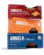 Anna's Pepparkakor Cookies - Ginger or Orange or Almond Flavors - 5.25 Ounces (150 Grams)