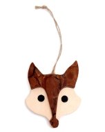 Bark Fox Head Ornament