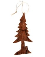 Bark Tilting Tree Ornament