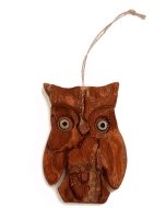 Bark Owl Ornament