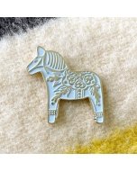 Blue Dala Horse Enamel Pin