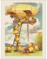 Vintage Easter Card - Zeppelin