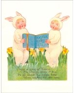 Vintage Easter Card - Sing a Song