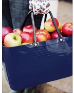 Large Hinza Plastic Tote - Navy Blue