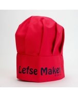 Red Lefse Maker Chef Hat