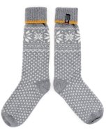 Gray Selbu Star Socks