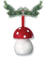 Cute Red Mushroom Ornament