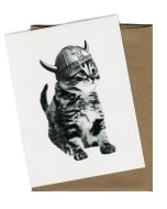Viking Kitty Card