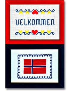 Kathy's Swedish or Norwegian Flag & Welcome Charts