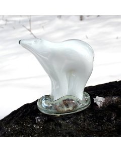 Blown Glass Polar Bear