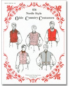 Men's Nordic Vest Pattern #878 Sizes 38-48