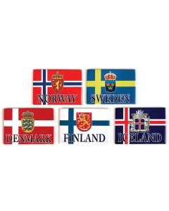 Country Flag & Crest Magnets