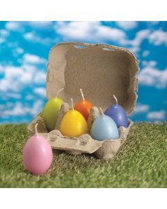 Pastel Egg Candle Pack of 6