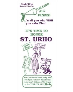 Calling all Finns St.Urho Card