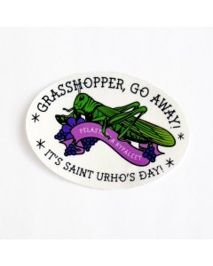St. Urho Temporary Tattoo - Grasshopper