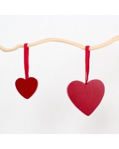 Swedish Wooden Heart Ornaments