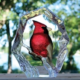 Red Orchid Mats Jonasson クリスタル Art Glass Red Orchid Flower Crystal Sculpture | 33819 | Mats Jonasson