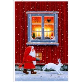 Tomte Bunny Advent Calendar Card Tomte Bunny Advent Calendar Card