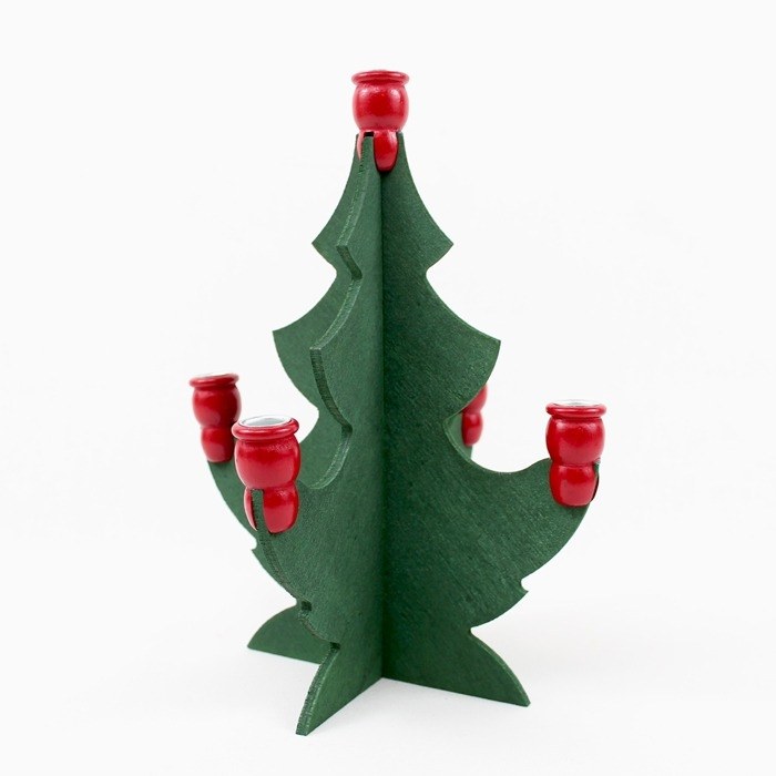 Christmas Tree Candleholder for 5 Candles - Thumbnail 3