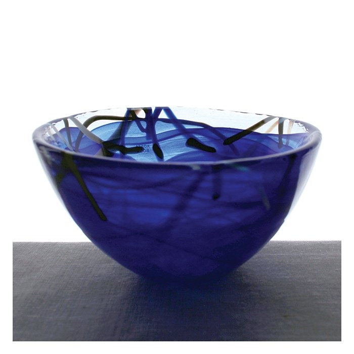 Orrefors Contrast Blue Bowl
