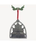 Stave Church Pewter Ornament