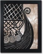 Viking Ship Batik Print