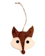 Bark Fox Head Ornament