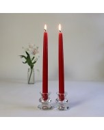 Red Christina Antikljus Taper Candles