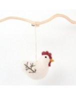 Embroidered Felt Rooster