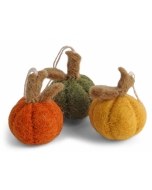 Felt Pumpkin Ornaments