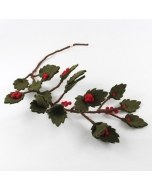 Large Felt Holly Branch 24"