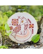 Folk Fox Embroidery Kit