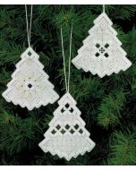 Hardanger Trees Ornament Kit