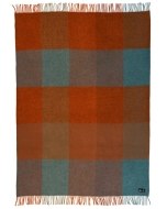 Klippan Gotland Throw - Check Orange