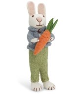 Big Bunny with Blue Jacket & Carrot