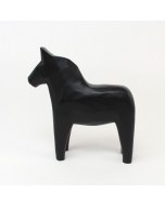 Matte Black Dala Horse