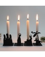 Mini Nativity Candleholder Set