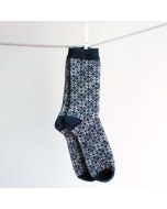 Wool Wear - Navy Blue with Selbu Stars Socks