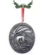 Holy Family Pewter Ornament