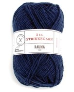 Rauma Strikkegarn 147 Dark Blue 