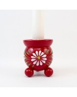 Red Barrel Candleholder from Sweden