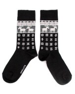 Bengt & Lotta Black Reindeer Socks