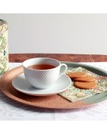 Rhombe Porcelain Teacup & Saucer