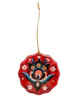 Rosemaling Ceramic Ornament