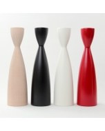 Sleek Wood Candlesticks