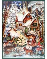 Snowy Cabin Chocolate Advent Calendar