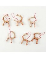 Julbock Straw Ornaments - Set of 6